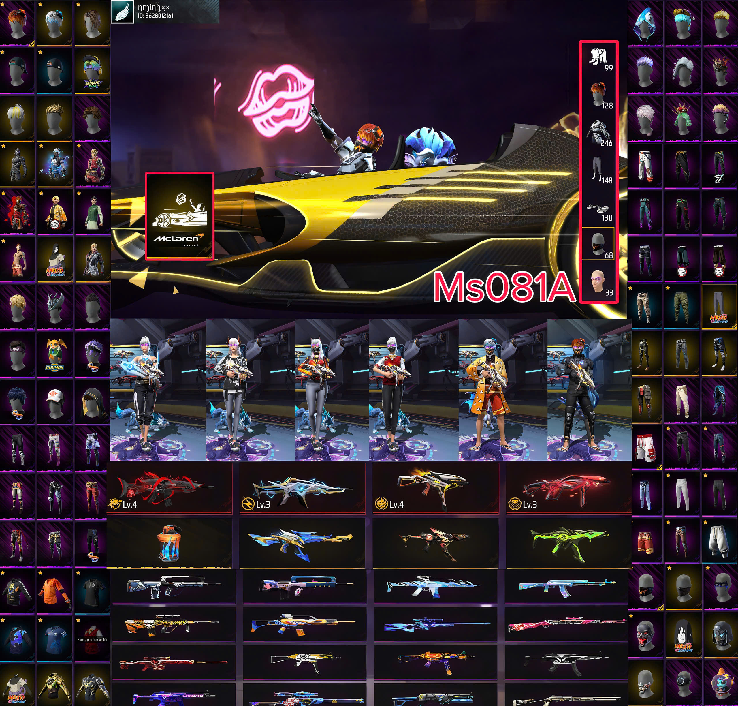 1. Tài khoản Z52051 - hình ảnh túi đồ