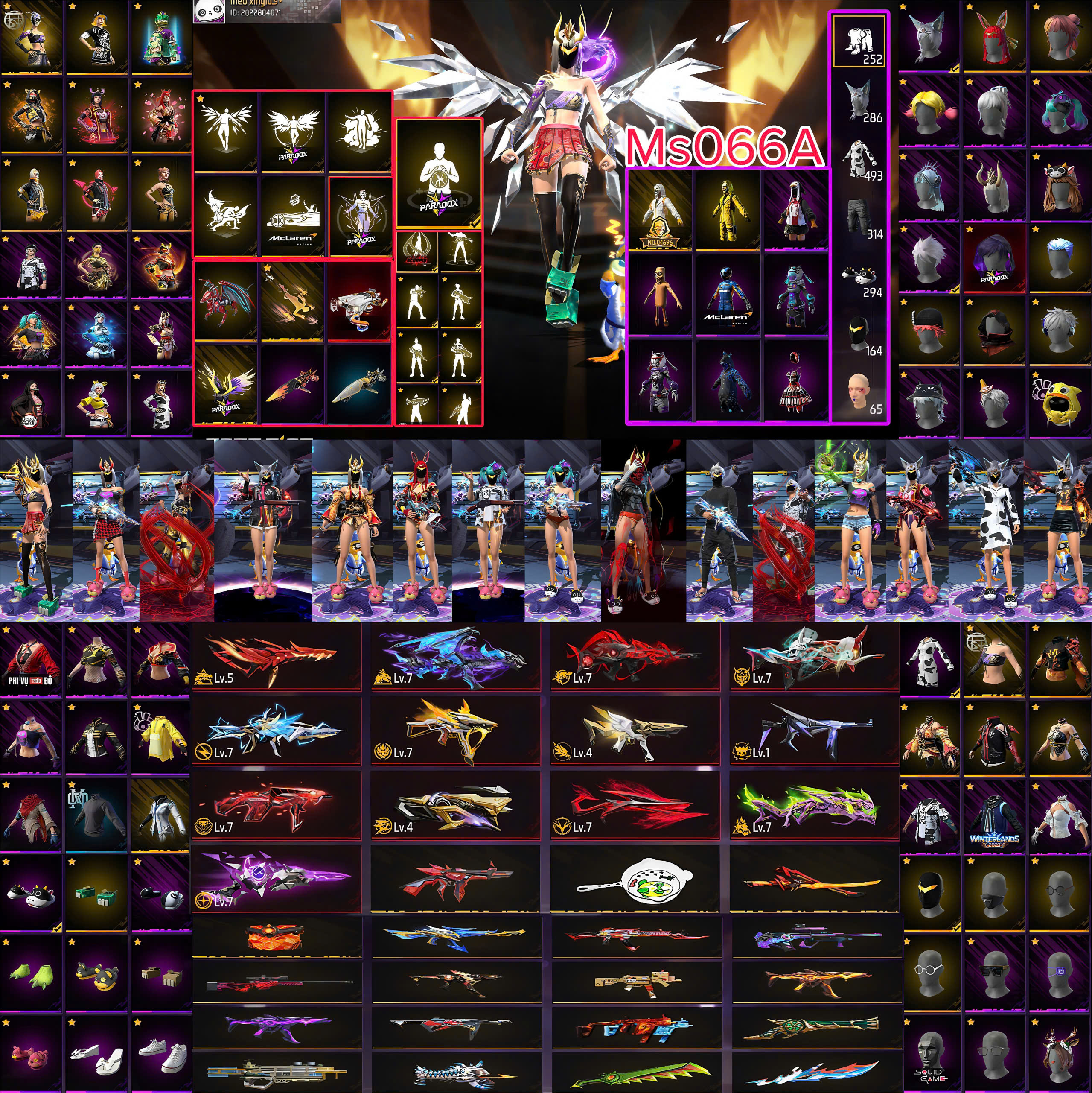 1. Tài khoản Z52067 - hình ảnh túi đồ